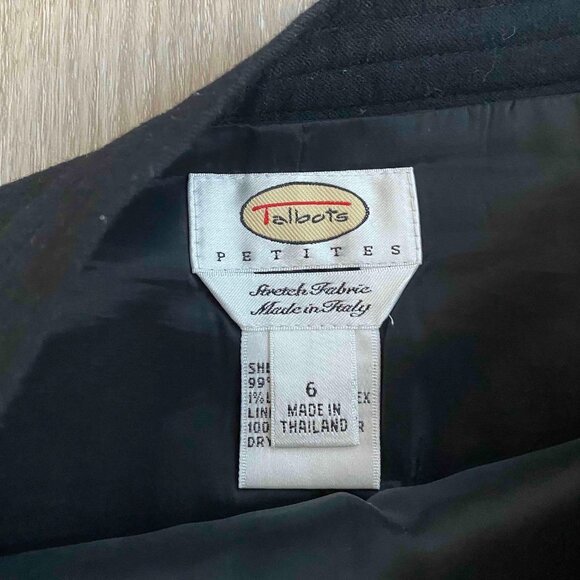 Vintage Talbots Wool Flare Circle Midi Skirt Size 6P Office Career Professional - Picture 3 of 9